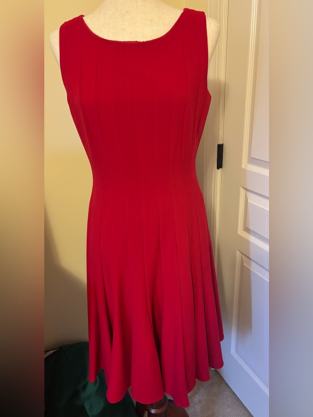 Calvin Klein size 8 Red Fit-and-Flare Women's Dress